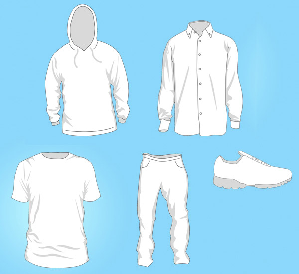 Free Clothing Templates Vector | Download Free Vector Art | Free-Vectors