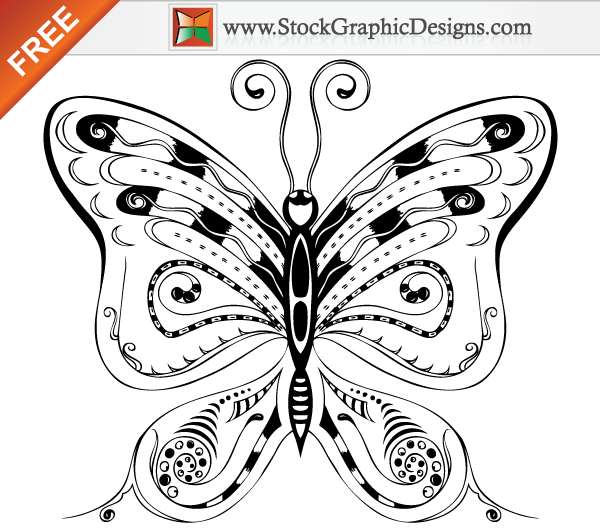 Free Butterfly Vector Illustration