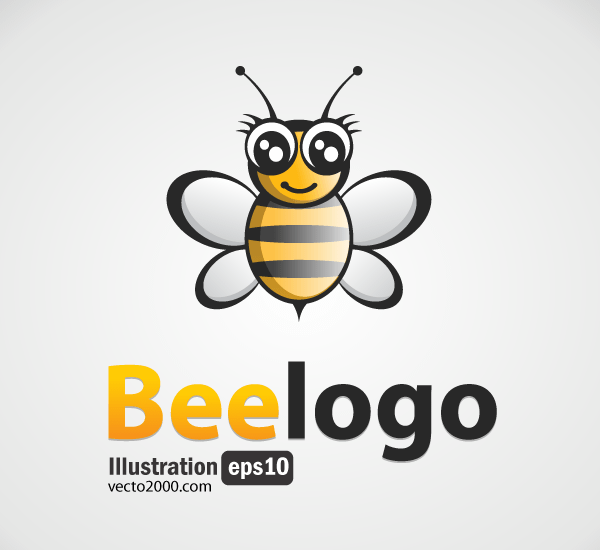 Bee Logo Free Vector Image