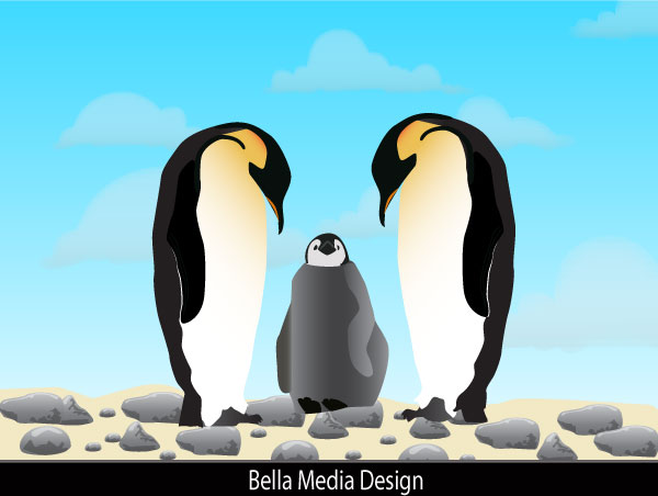 Penguins Free Vector Image