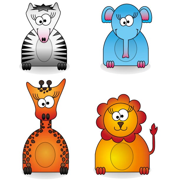 Zoo Animals Free Illustrator Vector Pack