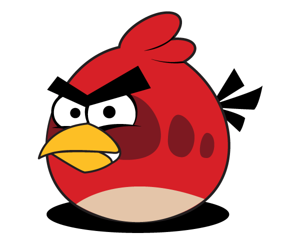 Red Angry Bird Vector Image