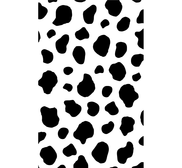 Cow Print Vector Graphic