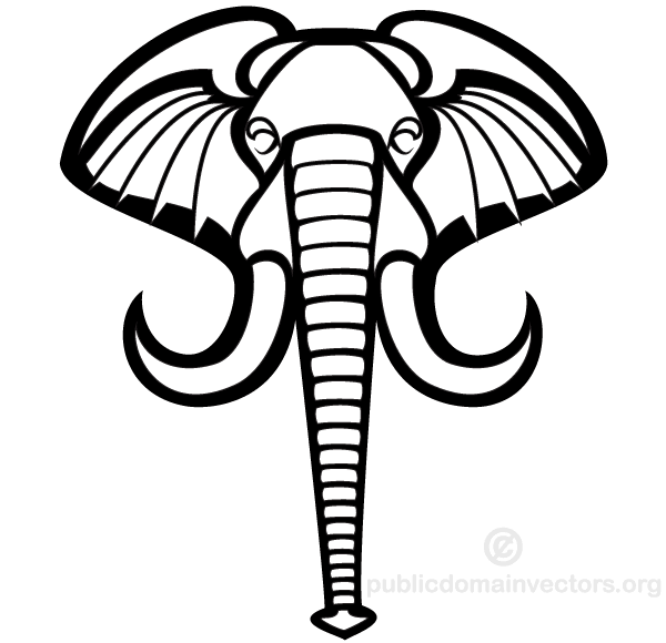Vector Elephant Head Illustrator