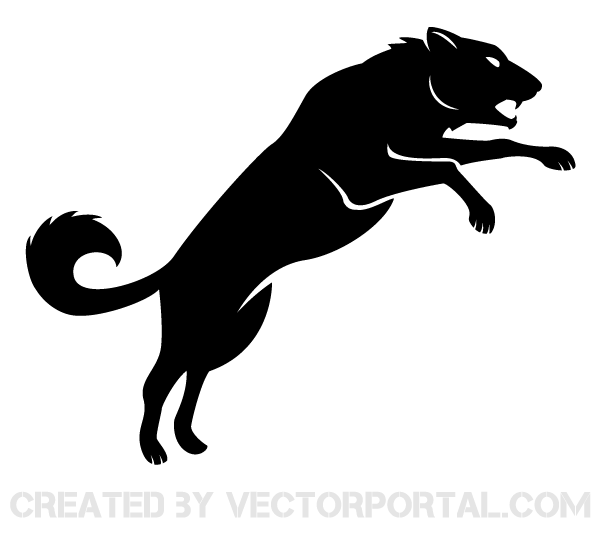 Wolf Silhouette Vector Image