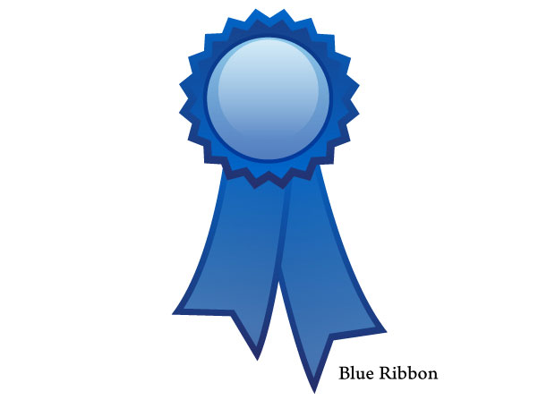Blue Ribbon Vector