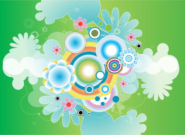 Colorful Green Design Vector Graphic