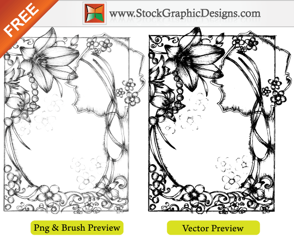 Sketchy Hand Drawn Free Vector Frames Illustration