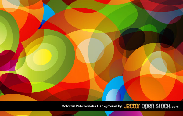 Colorful Psychedelic Background Vector