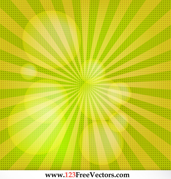 Free Sunburst Vector Background