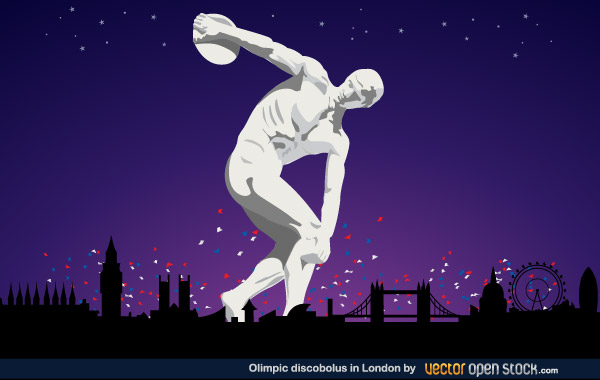 Olympic Discobolus in London 2012