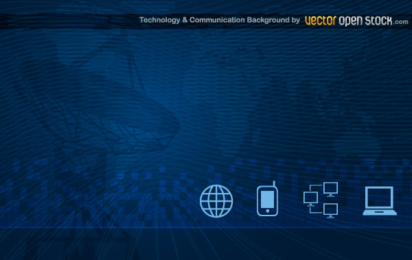 Technology and Communication Background Vector