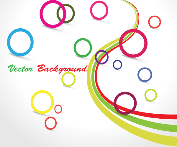 Free Vector Colorful Circle Design Background