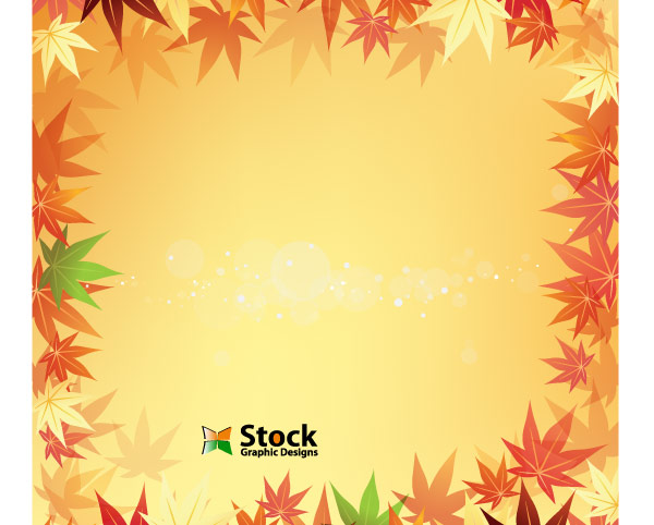 Autumn Leaf Background Vector Free