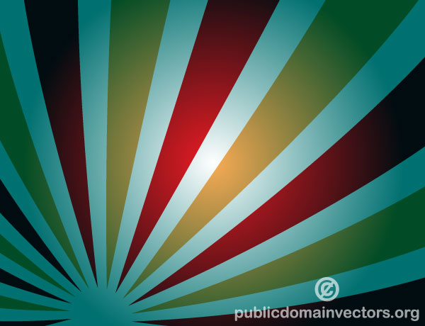 Abstract Background Design with Retro Sunbeams