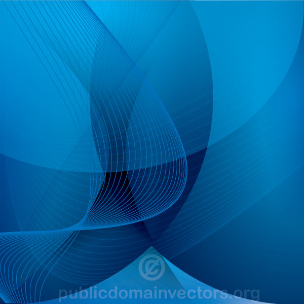 Abstract Blue background Design with Flowing Lines Vector
