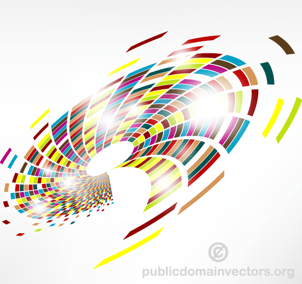 Abstract Colorful Swirl Background Vector