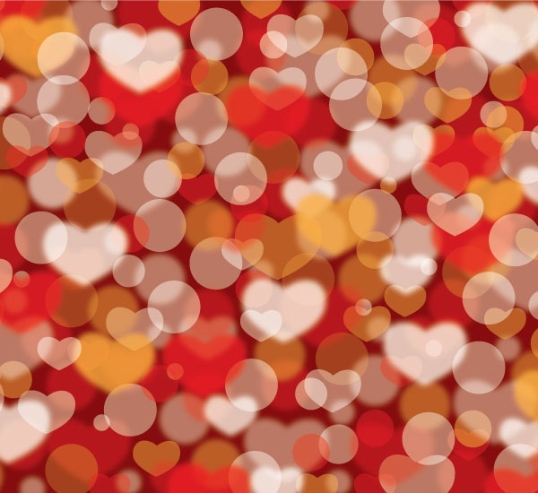 Abstract Valentines Defocus Background Vector
