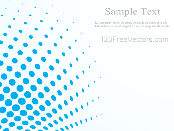 Abstract Blue Halftone Background Vector Illustrator