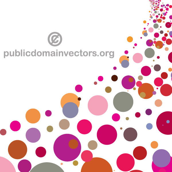 Colorful Circles Background Design Vector