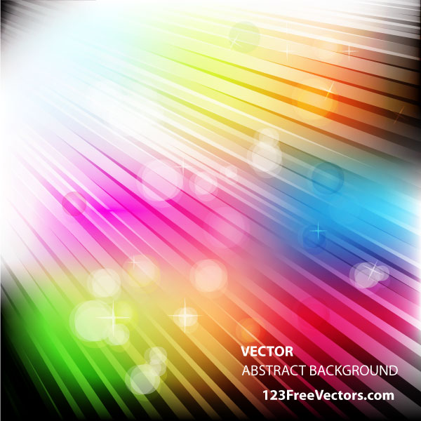 Vector Abstract Colorful Light Background Design