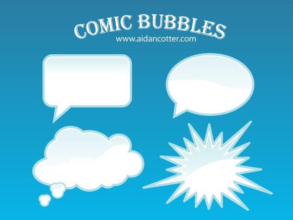 Comic Bubble Vectors Free