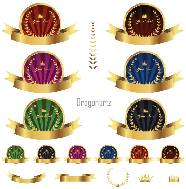 Gold Label Vector Graphics