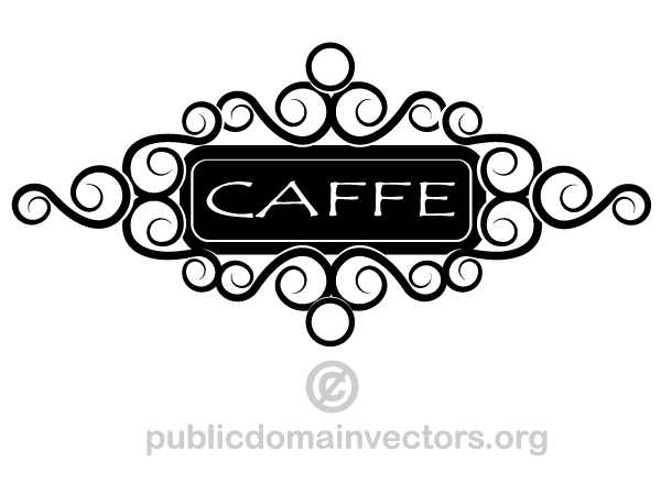 Cafe Sign Clipart Image