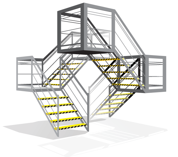 Vector Stairs Graphics
