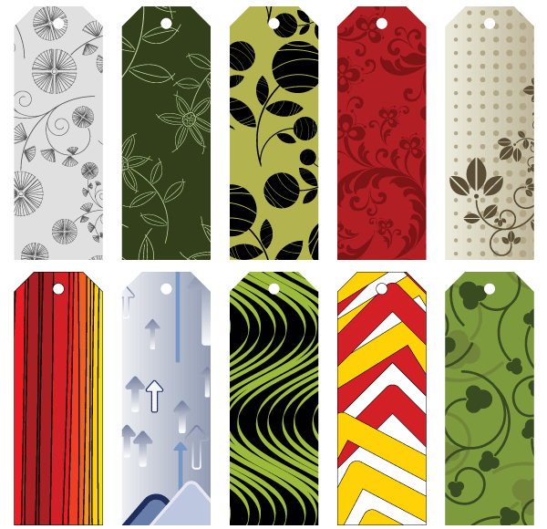 Vector Gift Tags and Bookmarks Collection