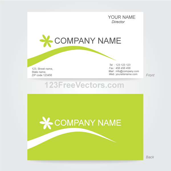 business card template illustrator download