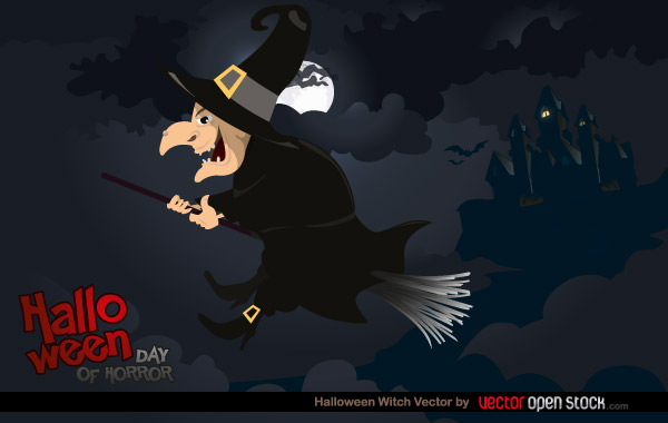 Halloween Witch Vector Illustration