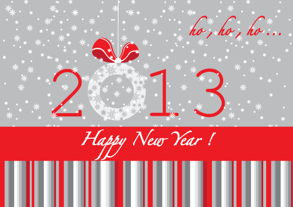 Happy New Year 2013 Vector Illustration