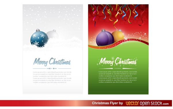 Christmas Flyer Template Free Vector
