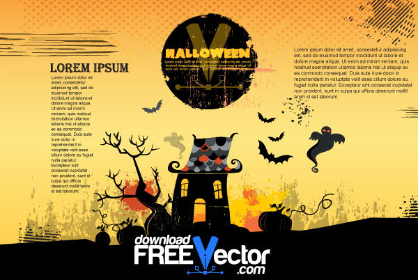 Free Halloween Poster Vector Illustration