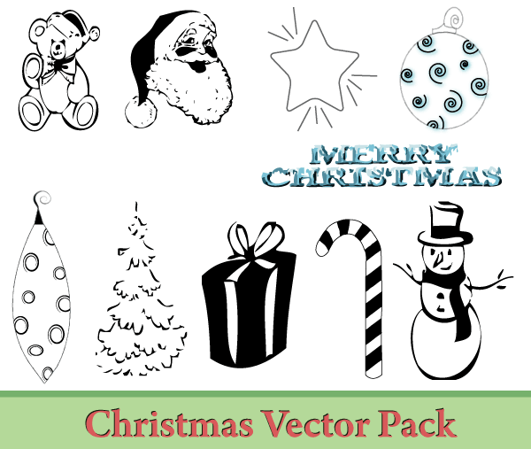 christmas vector free download illustrator