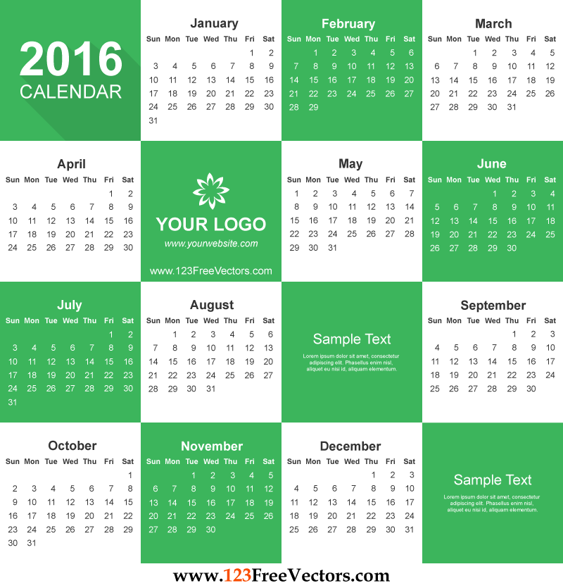 Free Calendar 2016 Download