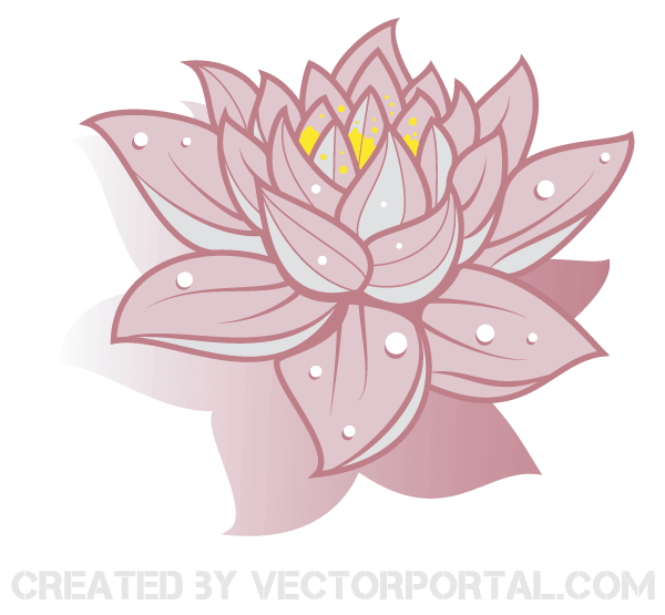 Vector Art Lotus Flower Image