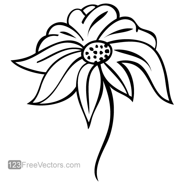 Flower Design Vector Art