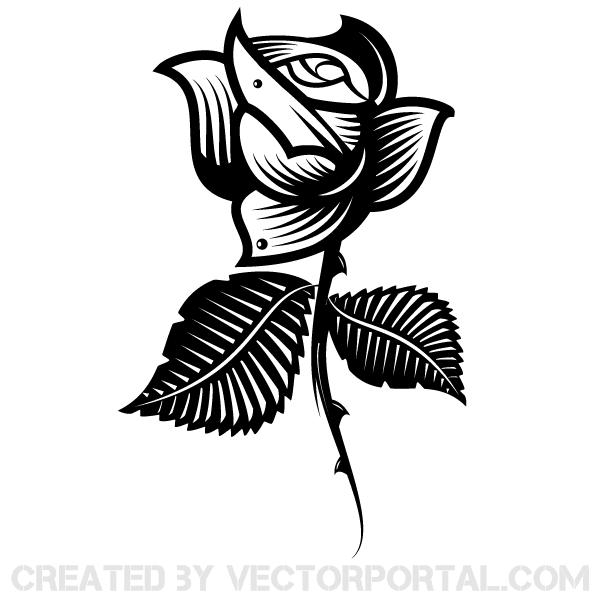 Vector Clip Art Rose Image