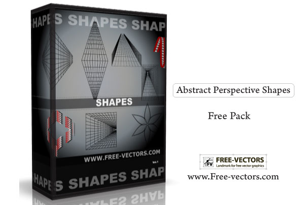 Abstract Perspective Shapes Free Vector Pack