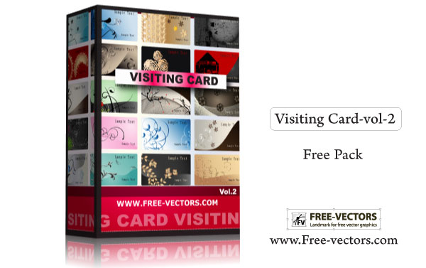 Visiting Card Free Illustrator Vector Pack