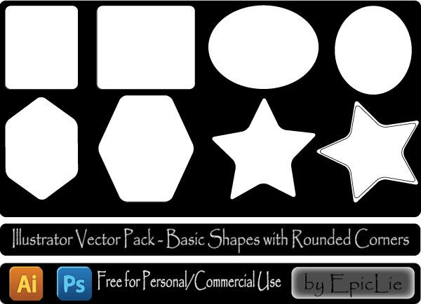 Vector Geometric Shapes Illustrator Pack