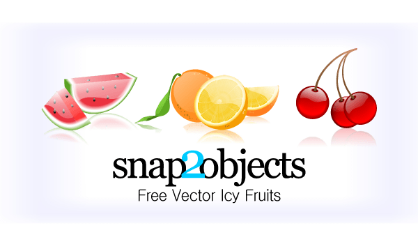Free Icy Fruits Vector