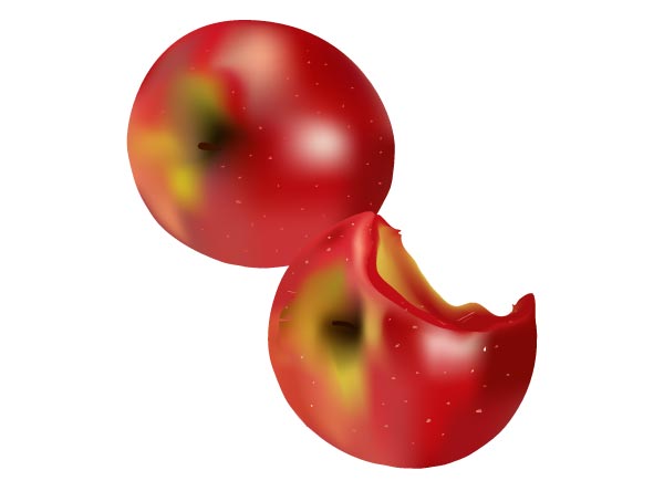 Free Red Apple Vector Image