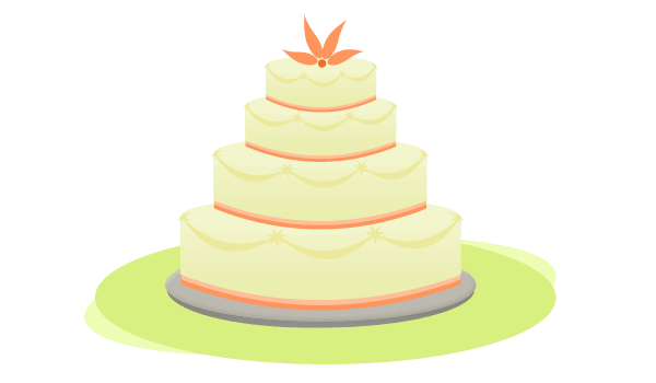 Vector Wedding Cake