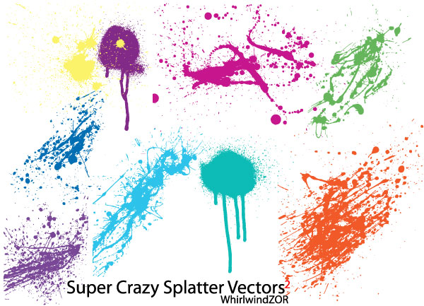 Super Crazy Splatter Vector