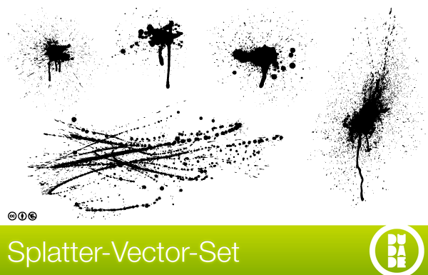 Splatter Free Vector Set