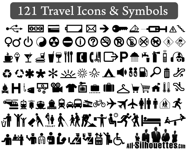 121 Free Travel Icons and Symbols Vector