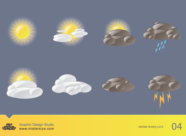 Vector Weather Icons Pack